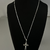 Corrente grumet 2mm (70cm) + pingente cruz - Prata 925 - comprar online