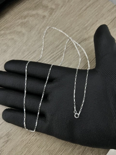 Corrente tijolinho 1,5mm - 70 cm - Prata 925