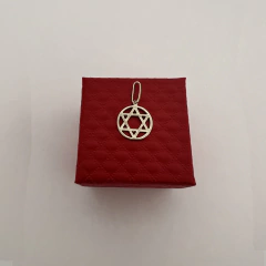Pingente estrela de davi redonda pequeno (1 a 4mm)