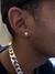 Par de brincos zircônia 6mm (prata 925) - comprar online