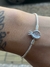 Pulseira para berloques rígida - coroa cravejada - Prata 925 na internet