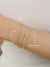 Pulseira Tripla Correntinhas na internet