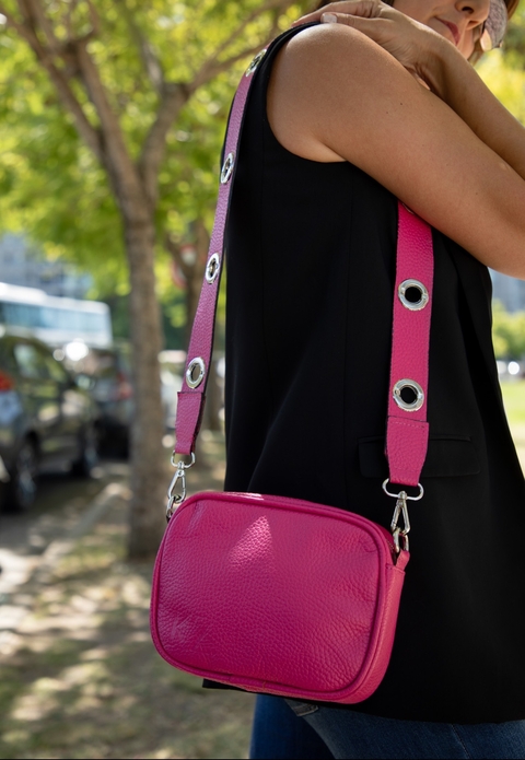 OLIVIA FUCSIA CUERO GRANEADO - comprar online