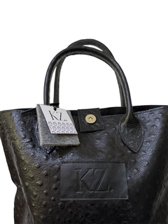 PAULA CUERO GRABADO NEGRO - tienda online