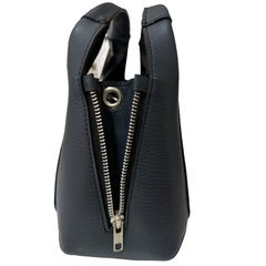 JACINTA CUERO GRANEADO AZUL MARINO - comprar online