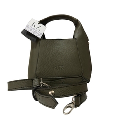 JACINTA CUERO GRANEADO VERDE MILITAR - tienda online