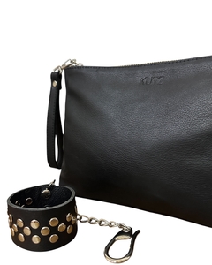 CAMELIA CUERO GRANEADO NEGRO - tienda online