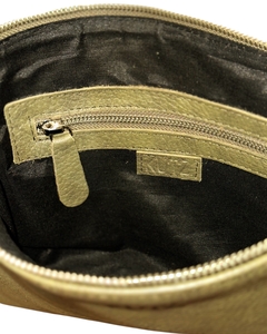 CAMELIA CUERO GRANEADO VERDE MILITAR