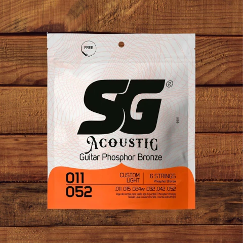 Encordoamento SG Violão Phosphor Bronze 0.11-052 Acoustic