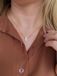 Colar menino pingente madrepérola - comprar online