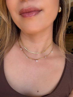 Chocker elos grumet com pontos de luz - comprar online
