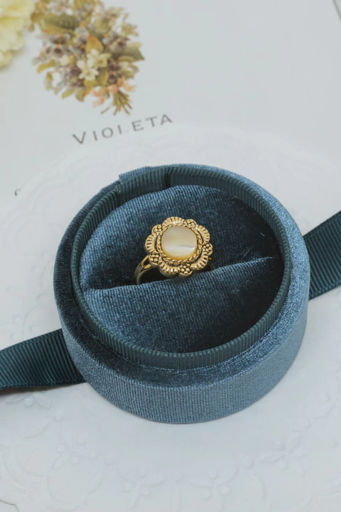 Anel de Botão Vintage 'Aurora' - comprar online