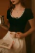 Blusinha de malha canelada - comprar online