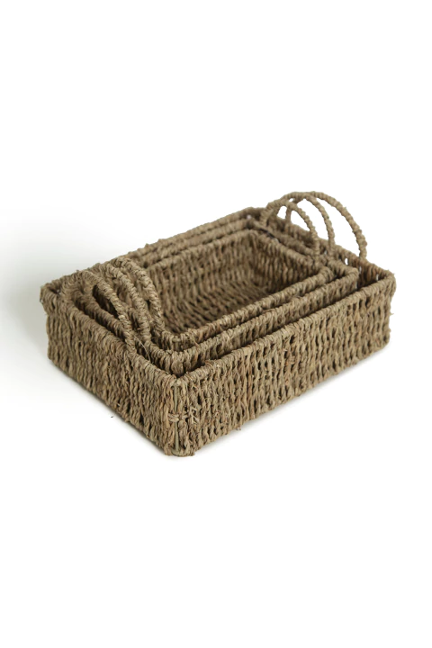 Paneras Rectangulares Con Manija X3 - comprar online