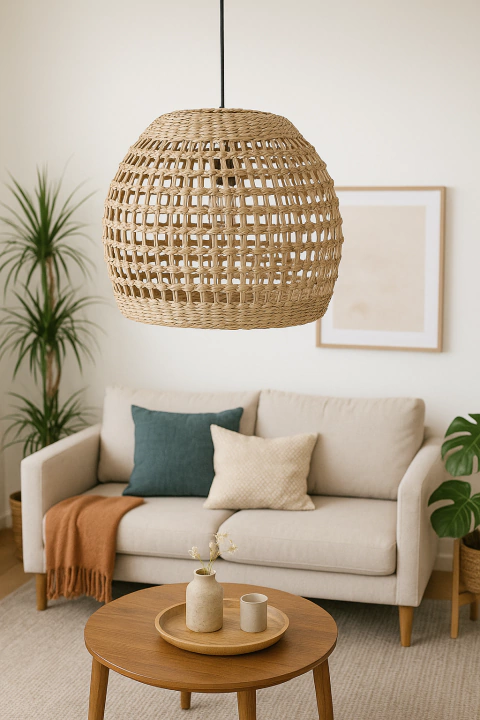 Lampara Colgante De Bambú - comprar online