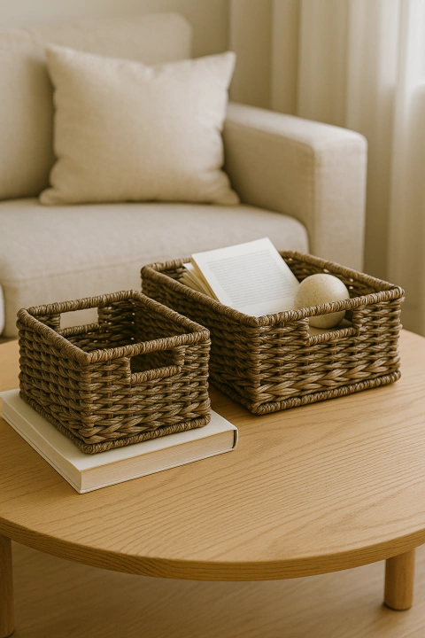 Canastos con manijas set x3 - comprar online