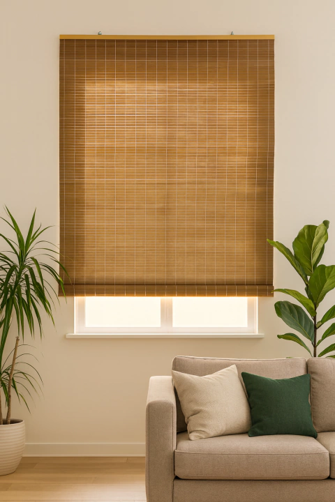 Cortina De Bambu Enrollable 80x125 Mod2271a - comprar online