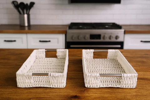 Bandejas Con Manijas De Metal Set X2 - comprar online