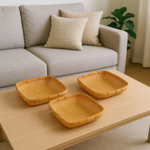 Bandejas Cernidores De Bambú Set X3 - comprar online