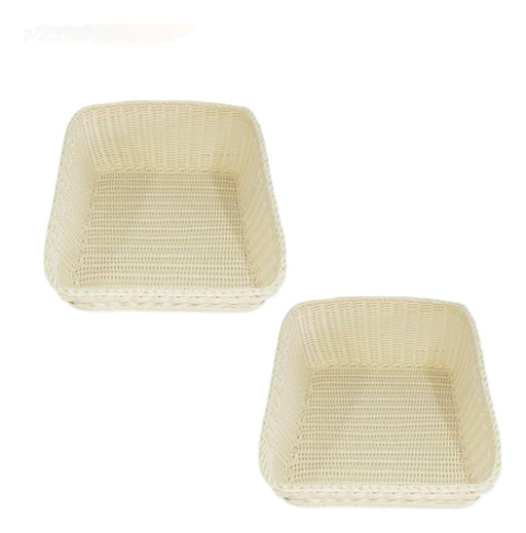 Bandeja De Plástico Trenzada (set X 2)