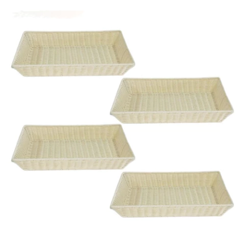 Bandeja De Rattan Grande Natural (pack X 4)