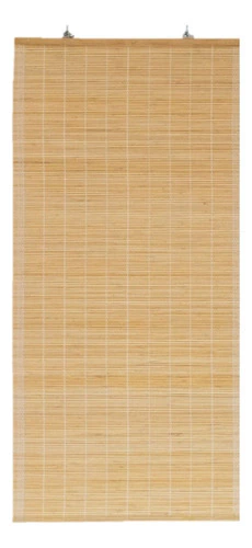 Cortina De Bambú Natural 120x125 Varilla Plana
