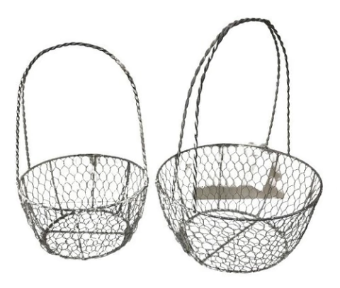 Cesta Redonda Con Manija Set X2