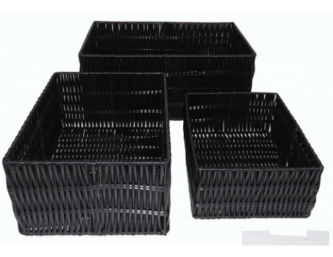 Cesto Negro Set X3