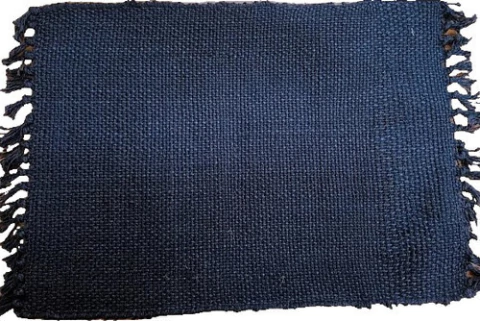 Individual Azul Con Flecos (set X 40)