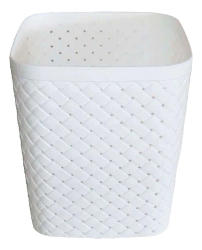 Canasto Organizador Blanco De Plástico Grande - Form