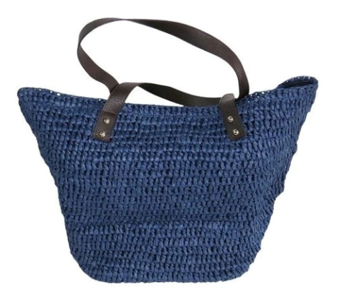 Bolso De Mimbre Con Cierre