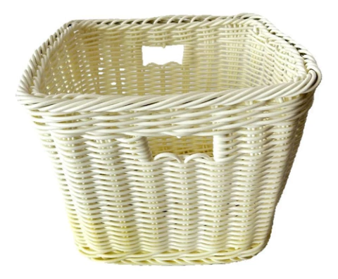 Canasto Organizador De Plastico Con Manijas Cuadrado