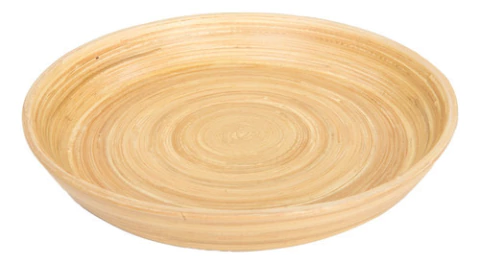 Plato De Bambu - D: 18 Cm