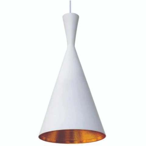 Lampara De Colgar Beat Tall Negra Negra Y Dorado - Form