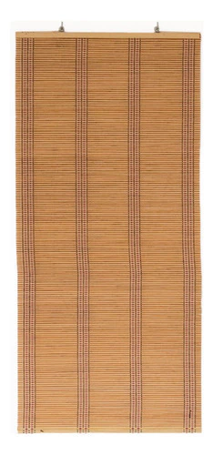 Cortina Enrrollable De Bambu Con Fijadores 120x200