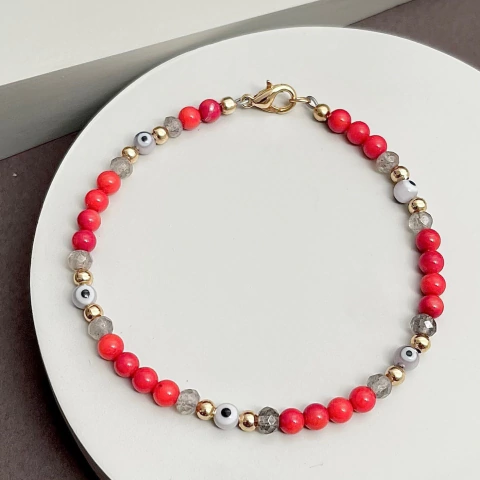 Pulseras con ojitos protectores y golfilled