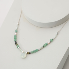 Collar corto cadena Plata 925 con centro de piedra