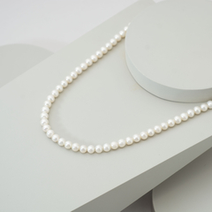 Collar de perlas naturales y plata 925