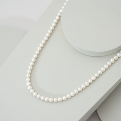 Collar de perlas naturales y plata 925 - comprar online