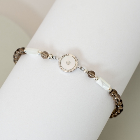 Pulseras, centro cubics, Plata y Piedras
