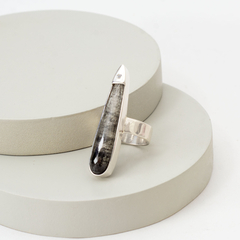 Anillo cuarzo rutilado