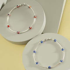 Pulseras de plata con ojitos en internet