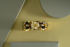 Brazalete con baño de oro bordado - comprar online