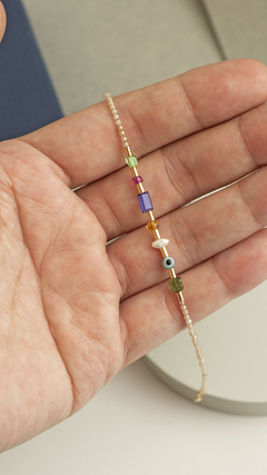 Pulsera multienergética con ojitos - comprar online