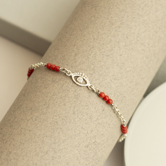 Pulsera cadena piedras y Ojito protector