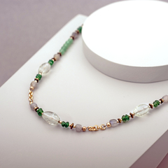 Collar corto de goldfilled y greengold