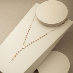 Collar rosario de plata y zafiros tundru en internet