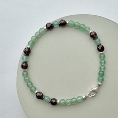 Pulseras combinada Piedras, hematite y baño de Plata en internet