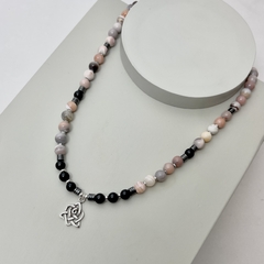 Collar Ágata y dije mandala - tienda online