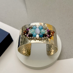 Brazalete de alpaca bordado - comprar online